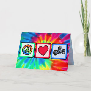 Carte Peace, love, choppers