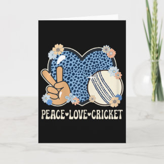 Carte Peace Love Cricket Lover Outfit Cheetah Print Wome