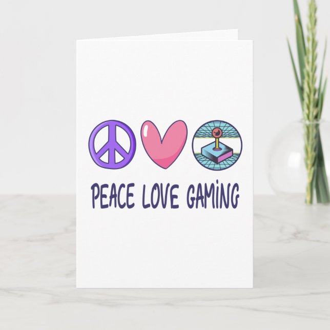 Carte Peace Love Gaming (Devant)
