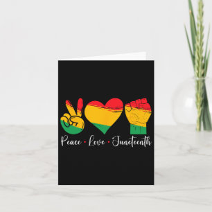 Carte Peace Love Junet1865 Black Pride Hommes Femmes K