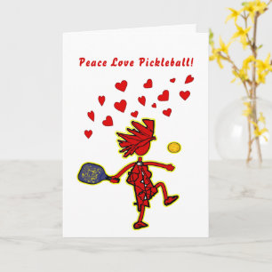 Carte Peace Love Pickleball Valentine