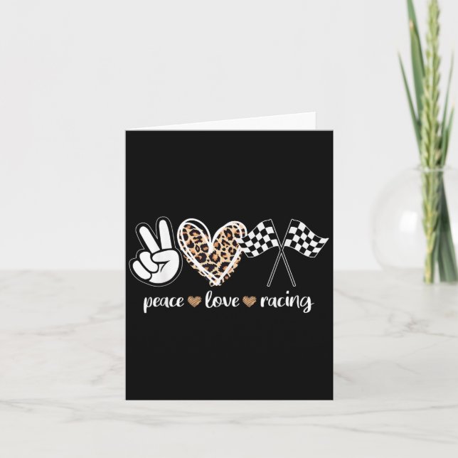 Carte Peace Love Racing  (Devant)