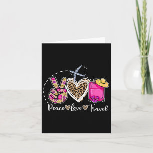 Carte Peace Love Travel Retro Summer Vacances Famille Ma