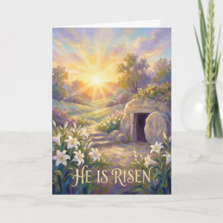 Carte Peaceful Morning at the Empty Tomb Easter Card