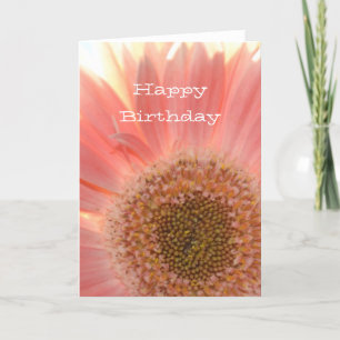 Carte Peach Gerbera