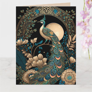 Carte Peacock Art Déco