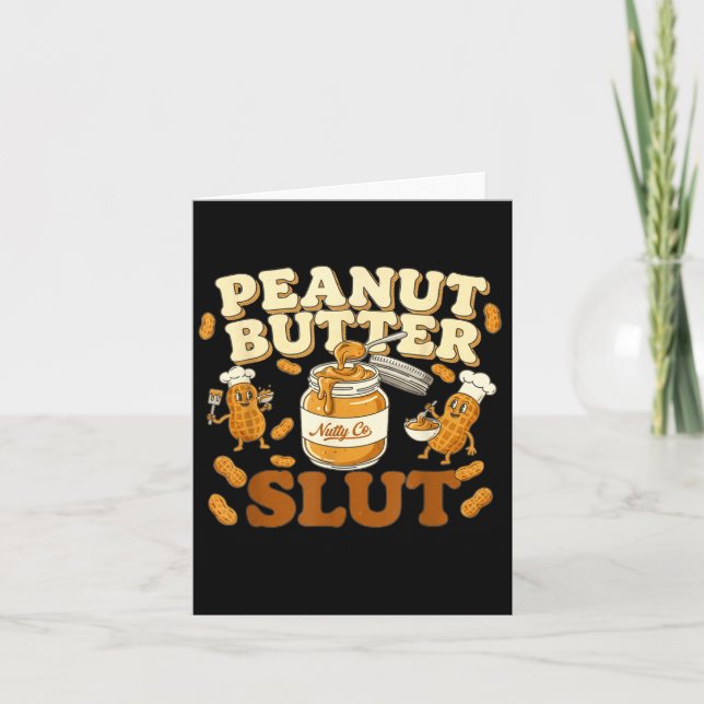 Carte Peanut Butter Funny Peanut Butter Lovers Apparel  (Devant)