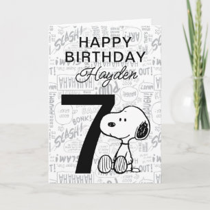 Carte PEANUTS Snoopy Joyeux anniversaire