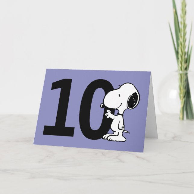 Carte PEANUTS | Snoopy Joyeux anniversaire (Devant)