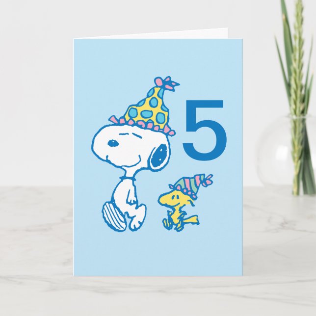 Carte PEANUTS | Snoopy Joyeux Anniversaire (Devant)