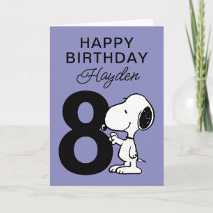 Carte PEANUTS Snoopy Joyeux anniversaire