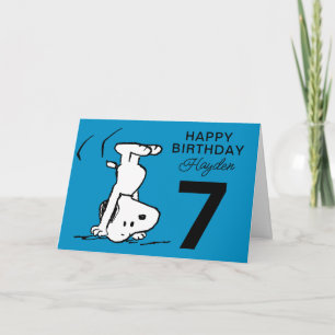 Carte PEANUTS Snoopy Joyeux anniversaire