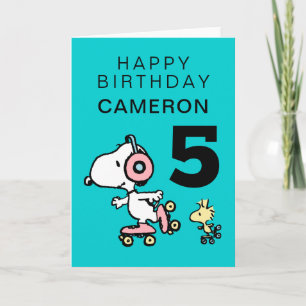 Carte PEANUTS Snoopy Joyeux anniversaire