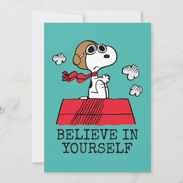 Carte Peanuts | Snoopy the Flying Ace (Devant)