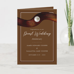 Carte Pearl Ribbon, 30 ans de Mariage