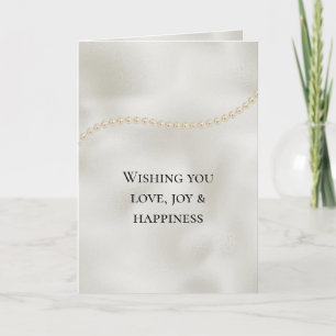 Carte Pearls White Luxe Mariage