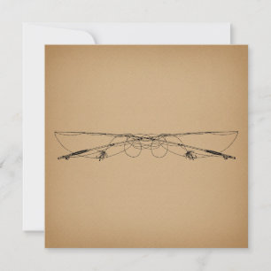 Carte Pêche à la mouche Antique Art Pêche Poteaux Vintag