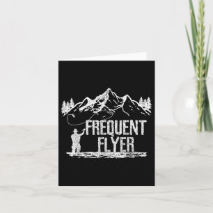 Carte Pêche à la mouche - Flyer fréquent Pêcheur de trui