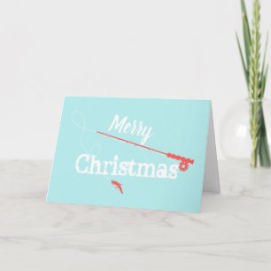 Carte Pêche à la mouche Joyeux Noël