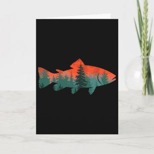 Carte Pêche à la mouche Pêcheur Nature 