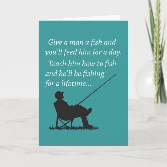 Carte Pêche à vie (Anniversaire) (Devant)