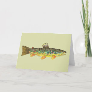 Carte Pêche Brown à la truite