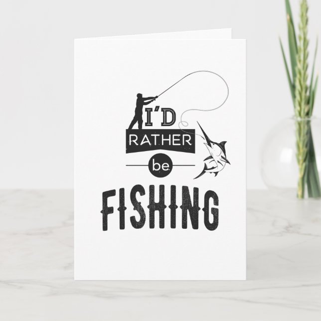 Carte Pêche Pêcheur Pêcheur Humour Drôle Dire (Devant)