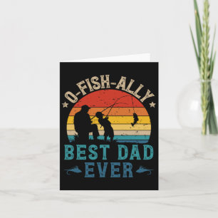 Carte Pêche Vintage Meilleur Papa De Tous Les Temps Ofis