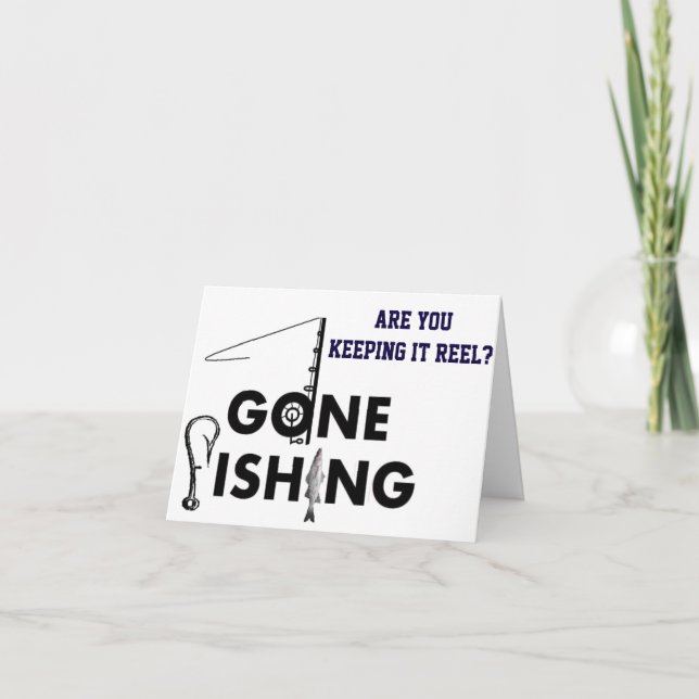 Carte PÊCHEUR **40e ANNIVERSAIRE** LE MAINTENANT REEL (Devant)