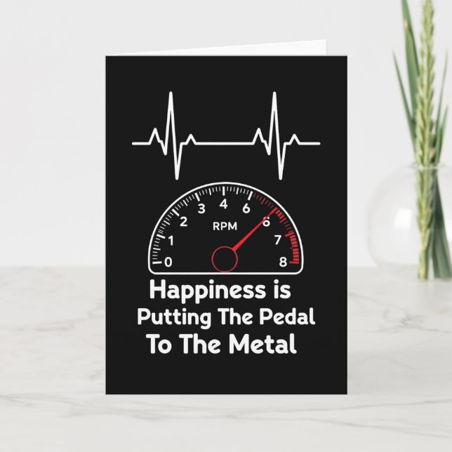 Carte Pedal to the Metal RPM Racing Heartbeat Tee (Devant)