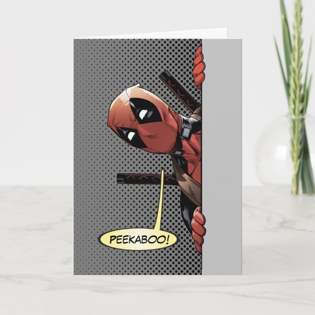 Carte Peekaboo Deadpool (Devant)
