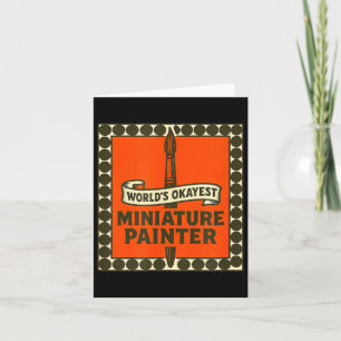 Carte Peintre de miniatures correct du monde peinture mi