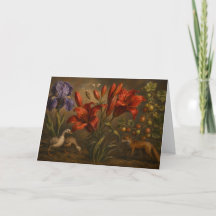 Peinture à l'huile de faune de jardin botanique vi
