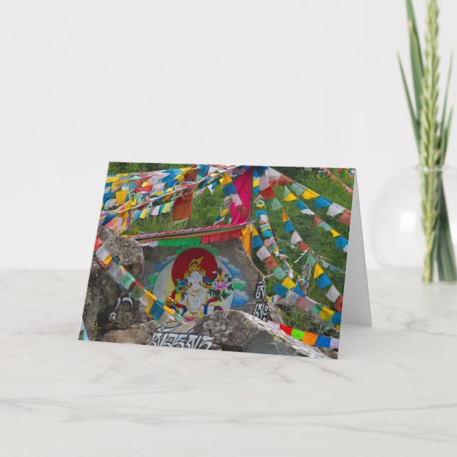 Carte Peinture bouddhiste sur les rochers (Devant)