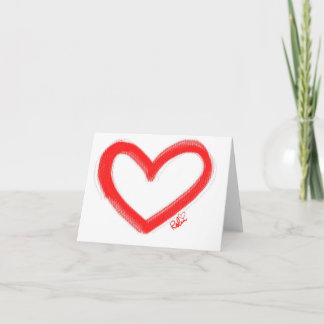 Carte Peinture cardiaque