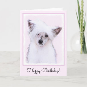 Carte Peinture chinoise en poudre - Art Chien