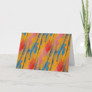 Carte Peinture colorée