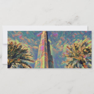 Carte Peinture de Burj Khalifa