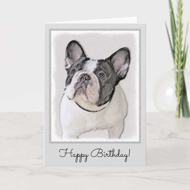 Carte Peinture de Chien à Chien (Brindle Pied) (Devant)