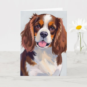 Carte Peinture de chien Cocker Spaniel
