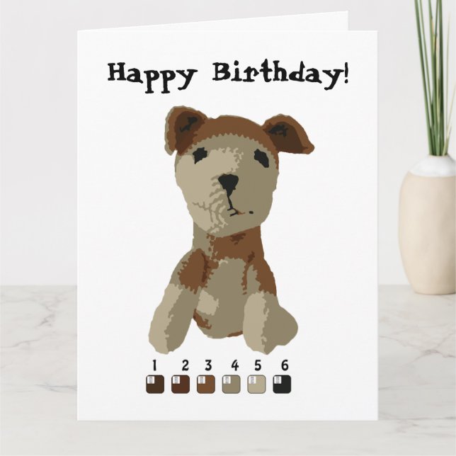 Carte - Peinture de chien de jouet par numéro (Devant)