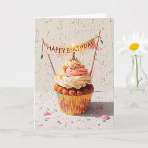 Carte Peinture de gâteau d'anniversaire