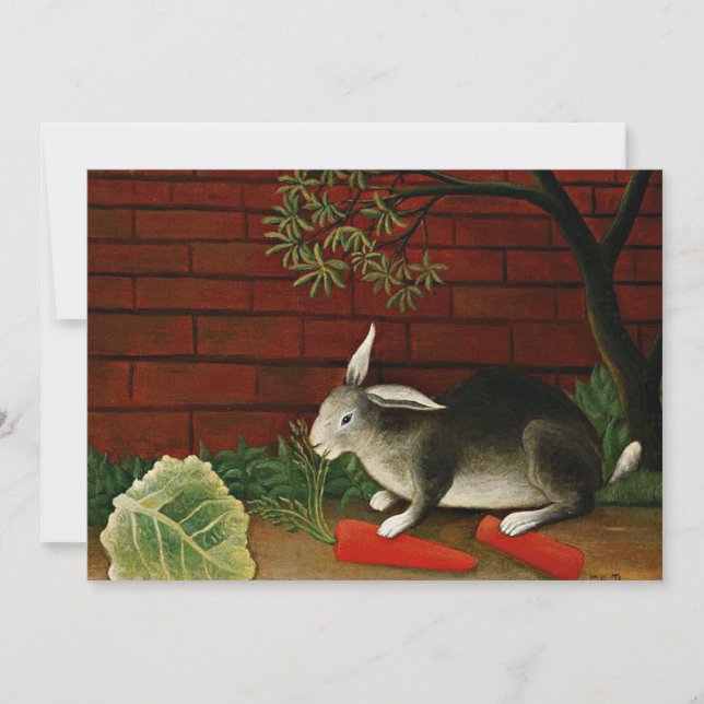 Carte Peinture de Henri Rousseau, Lapin (Devant)