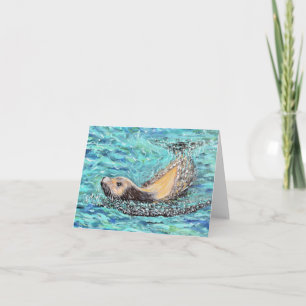 Carte Peinture de lion de mer