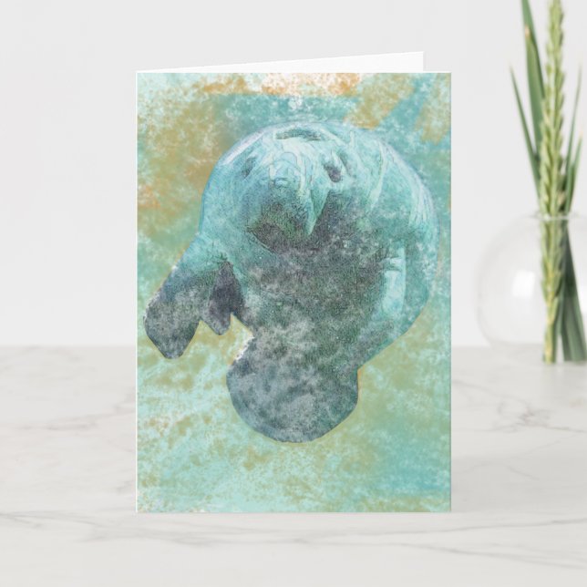Carte Peinture De Manatee (Devant)