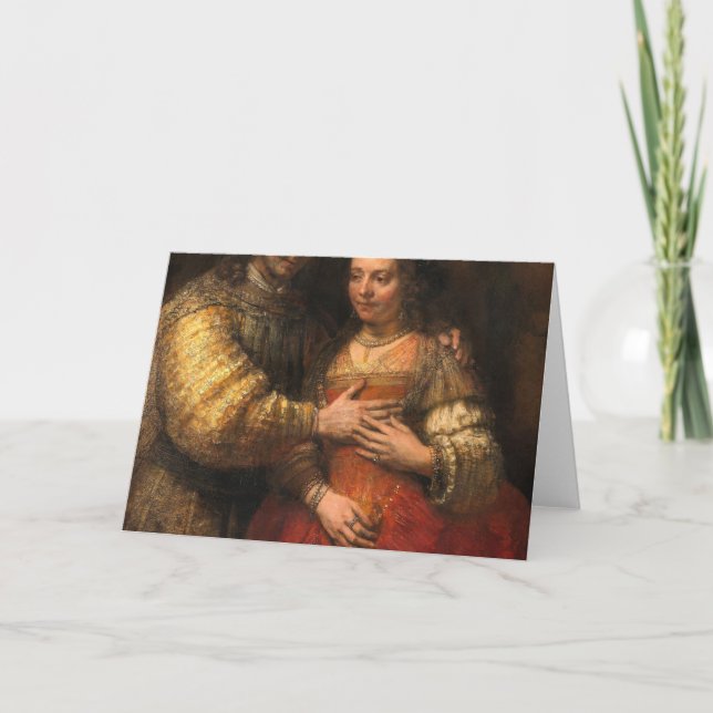 Carte Peinture De Mariée Juive Par Rembrandt (Devant)