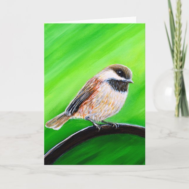 Carte Peinture de poulet conviviale (Devant)