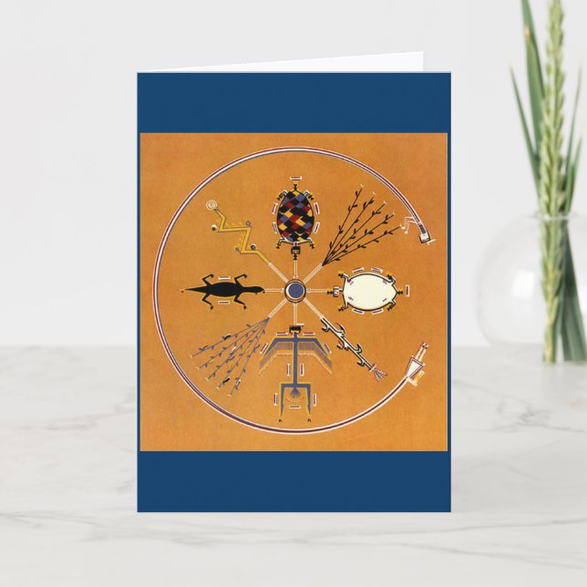 Carte Peinture de sable Tribal amérindien (Devant)