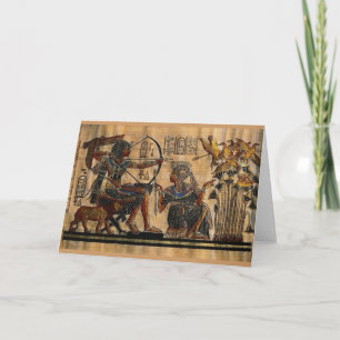 Carte Peinture de tombes sur le papyrus
