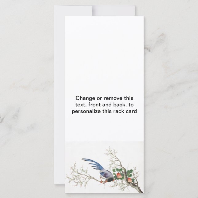 Carte Peinture d'oiseaux chinois (Devant)